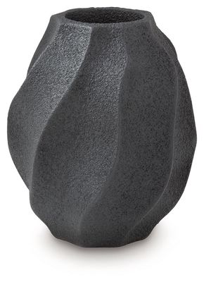 Judworth - Vase - 12" - Black - Black / 10"W x 10"D x 12"H