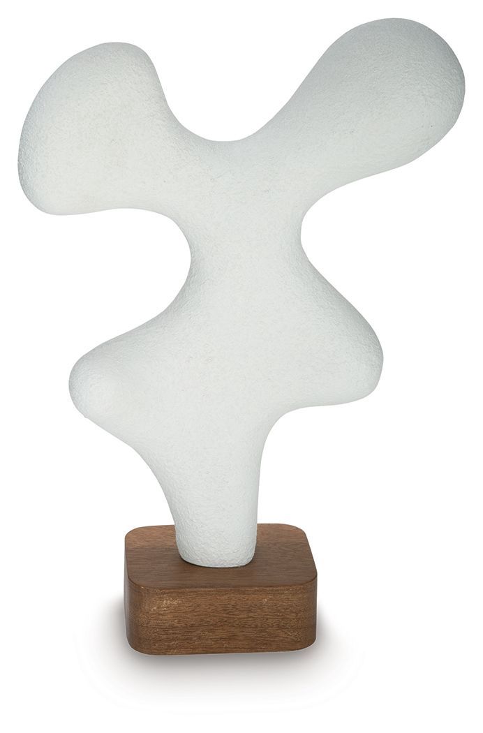Lavarsen - Sculpture - 16.75" - White / Brown - White / 12"W x 5"D x 17"H