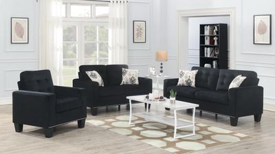 U436 - Velvet Chair - Black