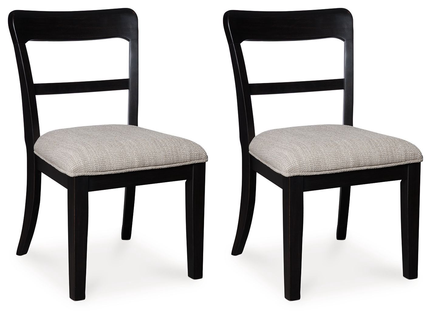 Greddinton - Upholstered Dining Side Chair (Set of 2) - Black - Black