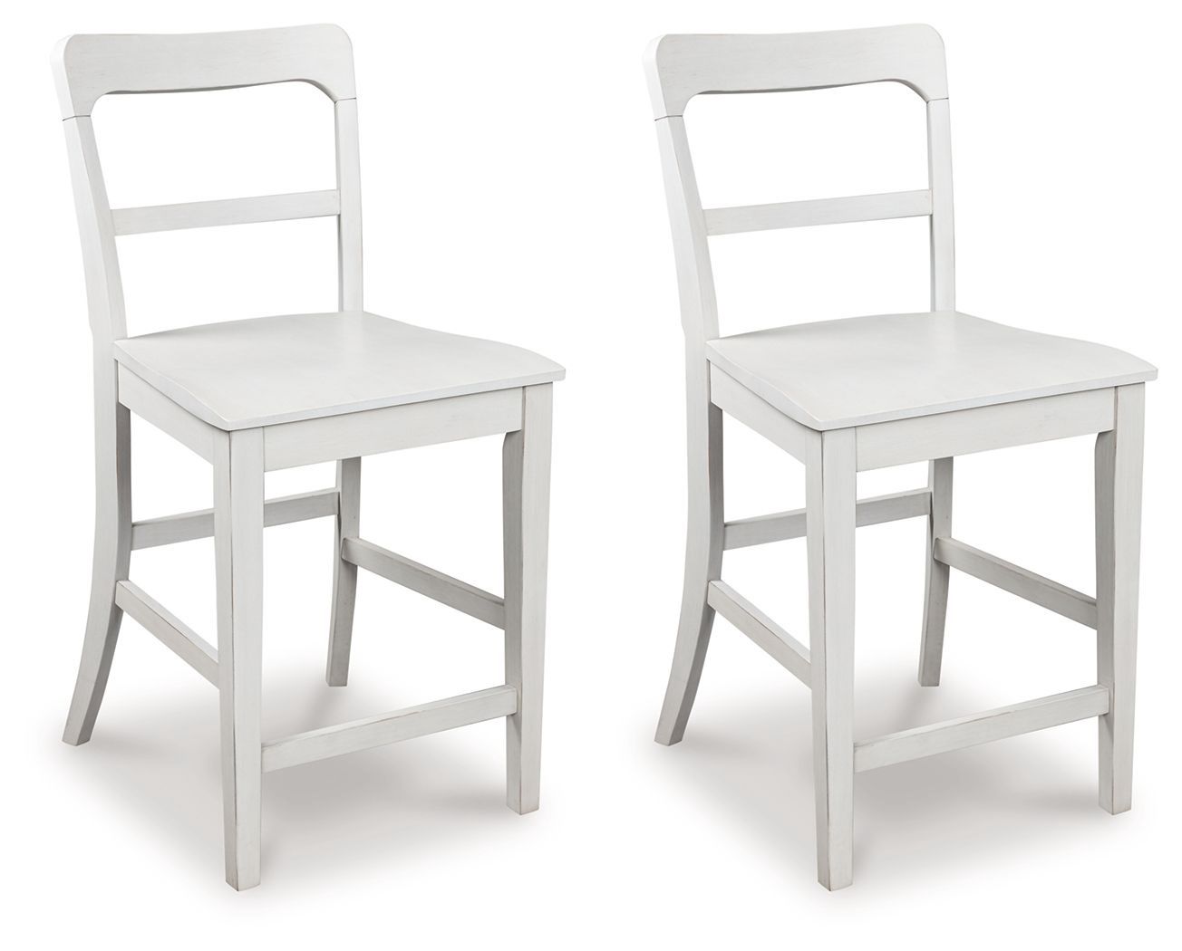 Greddinton - Barstool (Set of 2) - White - White