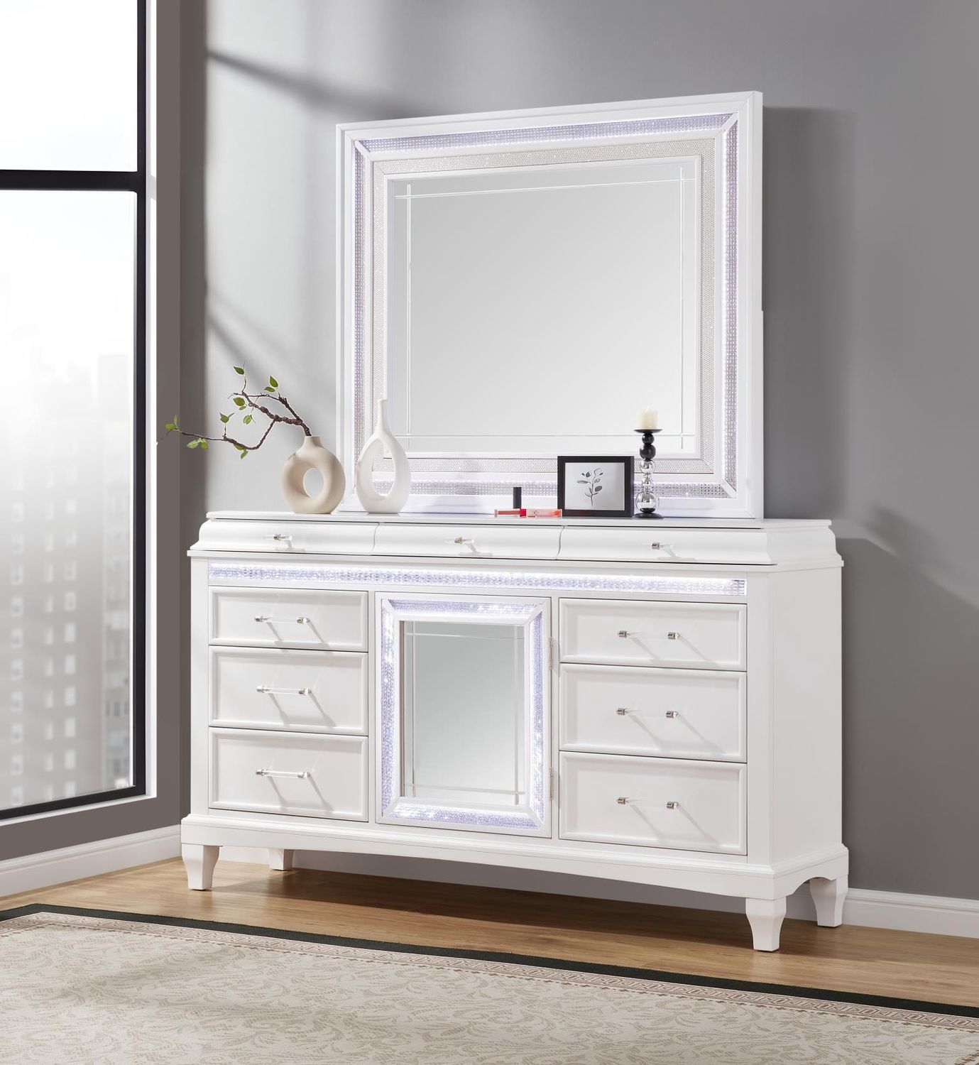 B045 - LED Mirror - White