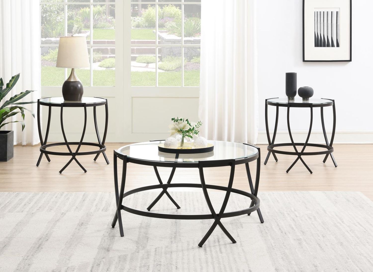 T275 - Coffee Table &amp; 2 End Table - Pepper