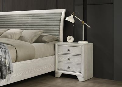 B320 - Oak Night Stand - Antique White