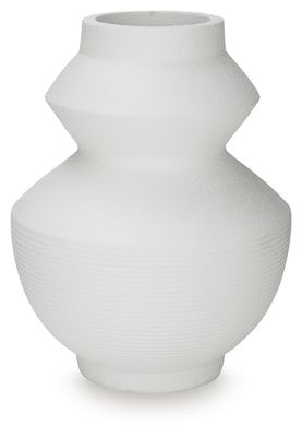 Naveen - Vase - 18" - White - White / 13"W x 13"D x 18"H