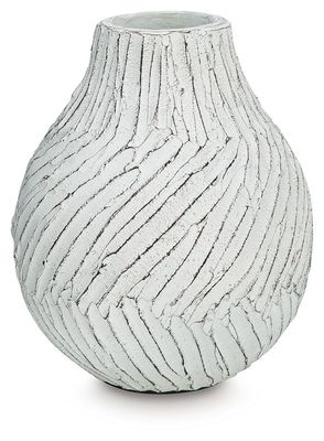 Shelvie - Vase - 10" - Distressed White - White / 10"W x 10"D x 10"H