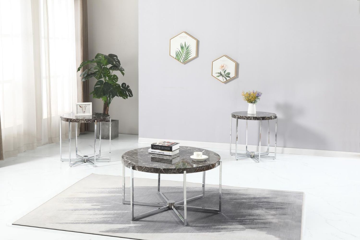 T270 - Table Set (Set of 3) - Brown