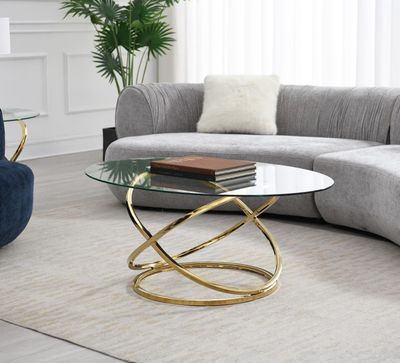 T303 - Table Set (Set of 3) - Gold
