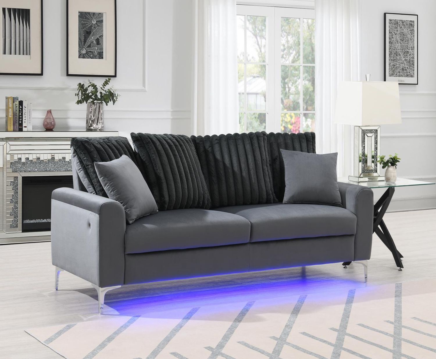 U481 - LED Sofa - Gray