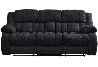 U250 - 3 Piece Living Room Set (Reclining Sofa / Console Reclining Loveseat / Glider Recliner) - Ebony