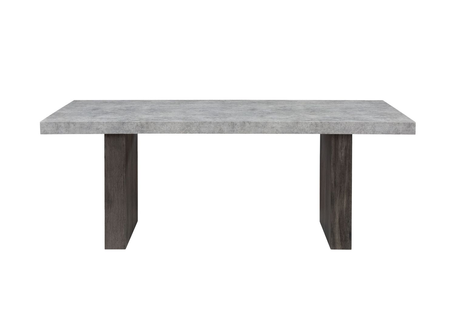 D2410 - Dining Table With Brown Legs - Gray
