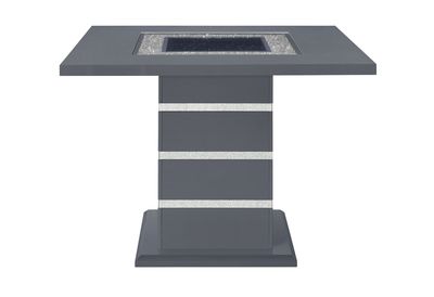 Monaco - 5 Piece Dining Room Set (Bar Table And Four Bar Stools) - Dark Gray