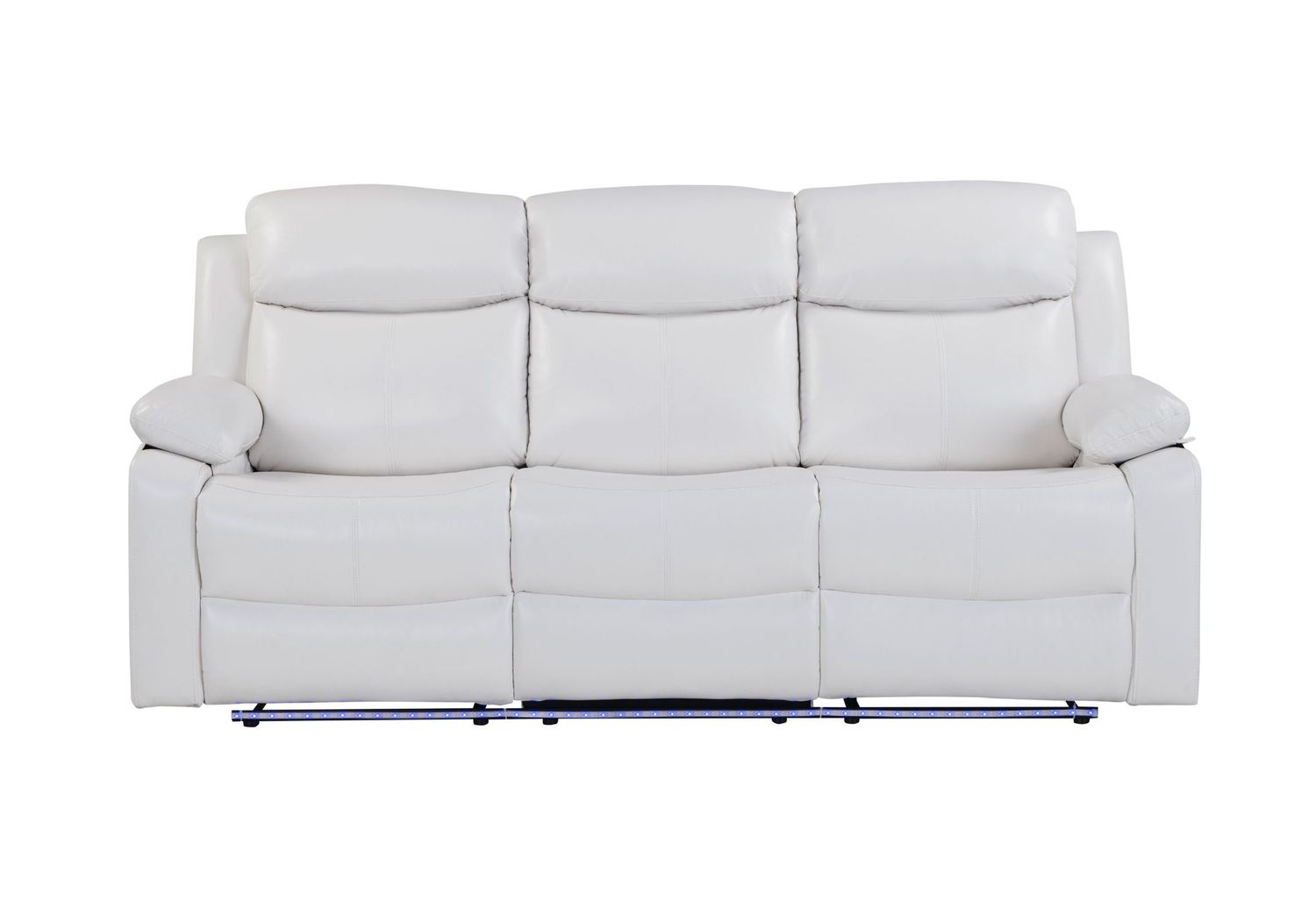 U6026 - Reclining Sofa With LED - White