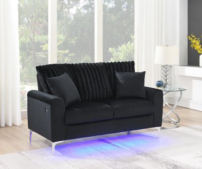 U480 - LED Loveseat - Black