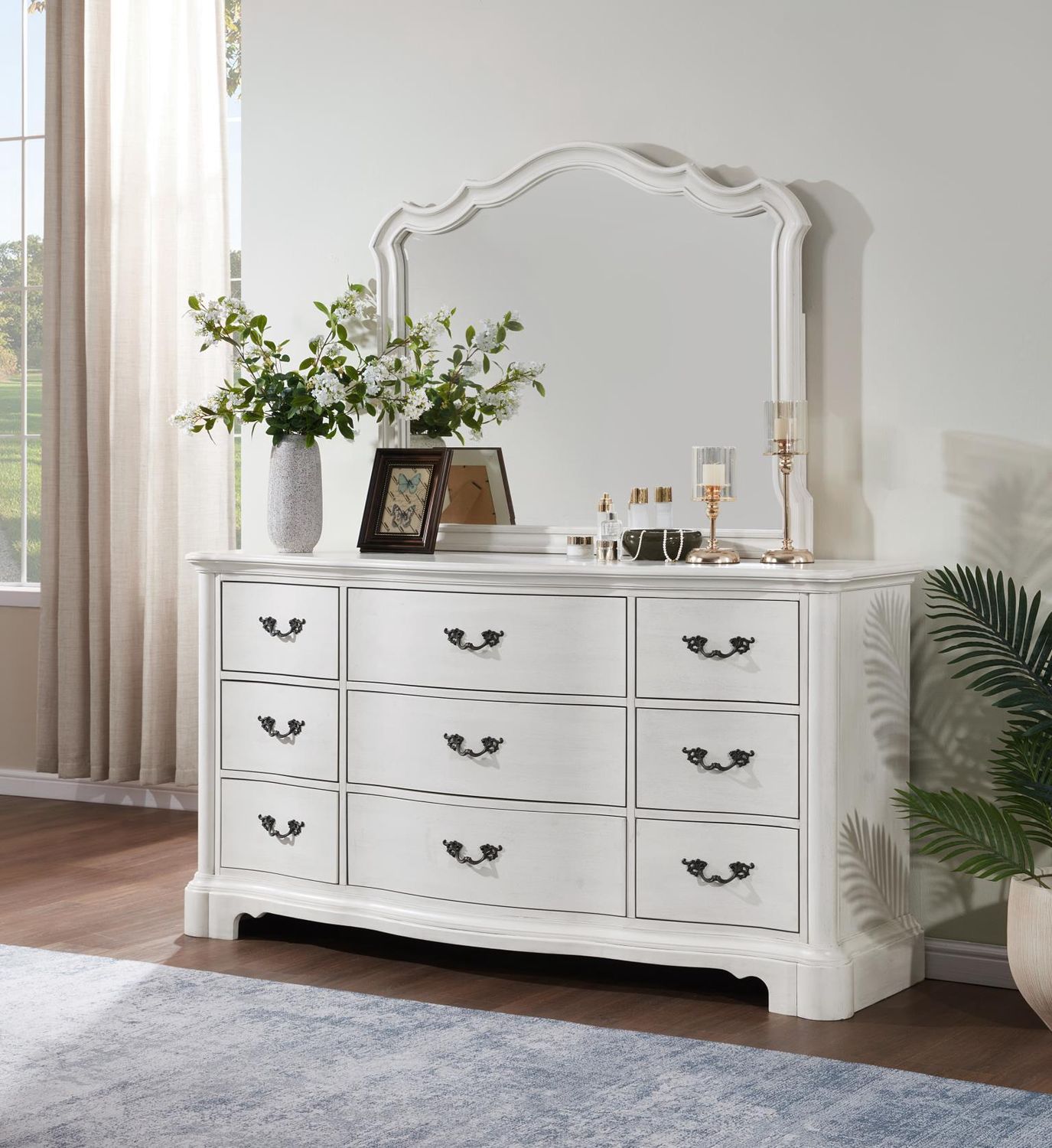 B072 - Mirror - Antique White