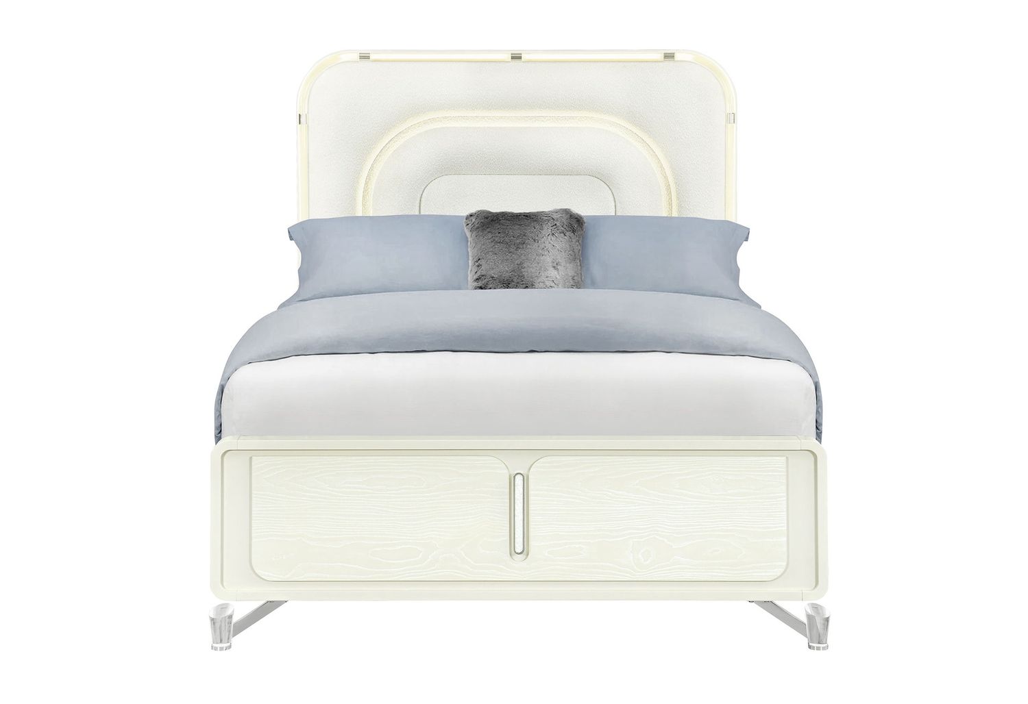 Lyra - Queen Bed With LED - Beige