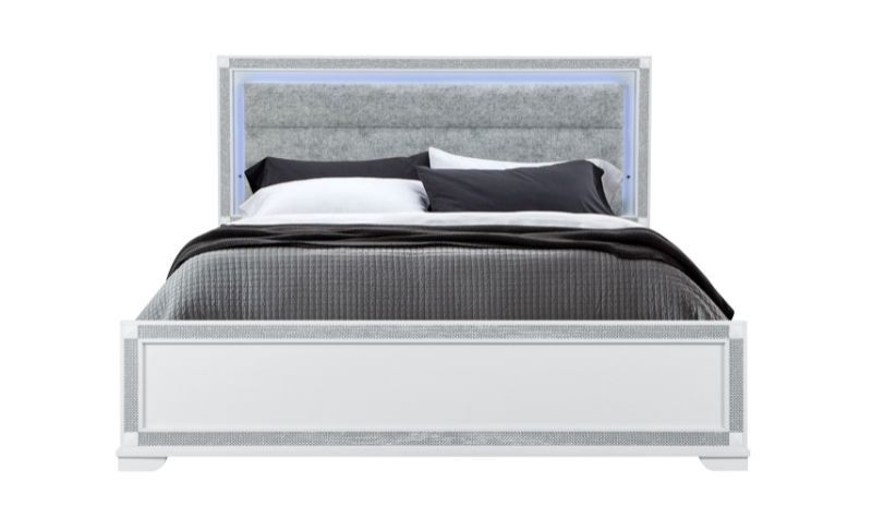 Soleil - King Bed - White