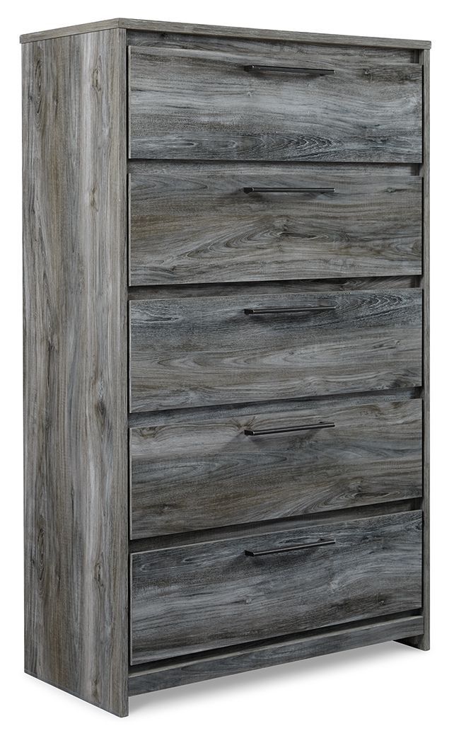 Baystorm - Five Drawer Chest - Gray - Gray