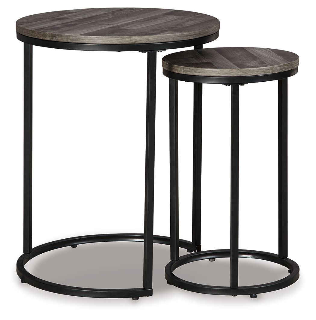 Briarsboro - Accent Table Set (Set of 2) - Black / Gray - Dark Gray