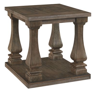 Johnelle - Rectangular End Table - Gray