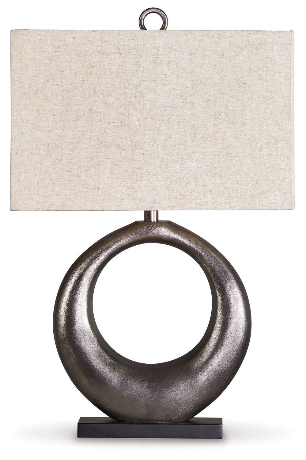 Saria - Metal Table Lamp - Antique Silver Finish