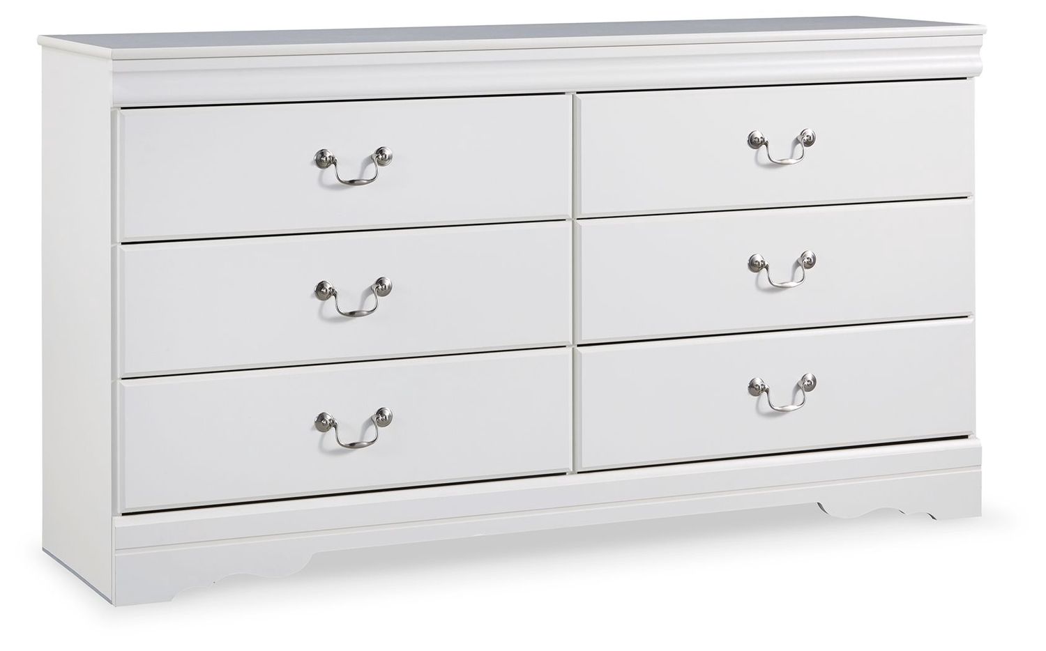 Anarasia - Six Drawer Dresser - White - White / Dressers