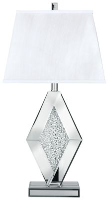 Prunella - Mirror Table Lamp - Silver Finish