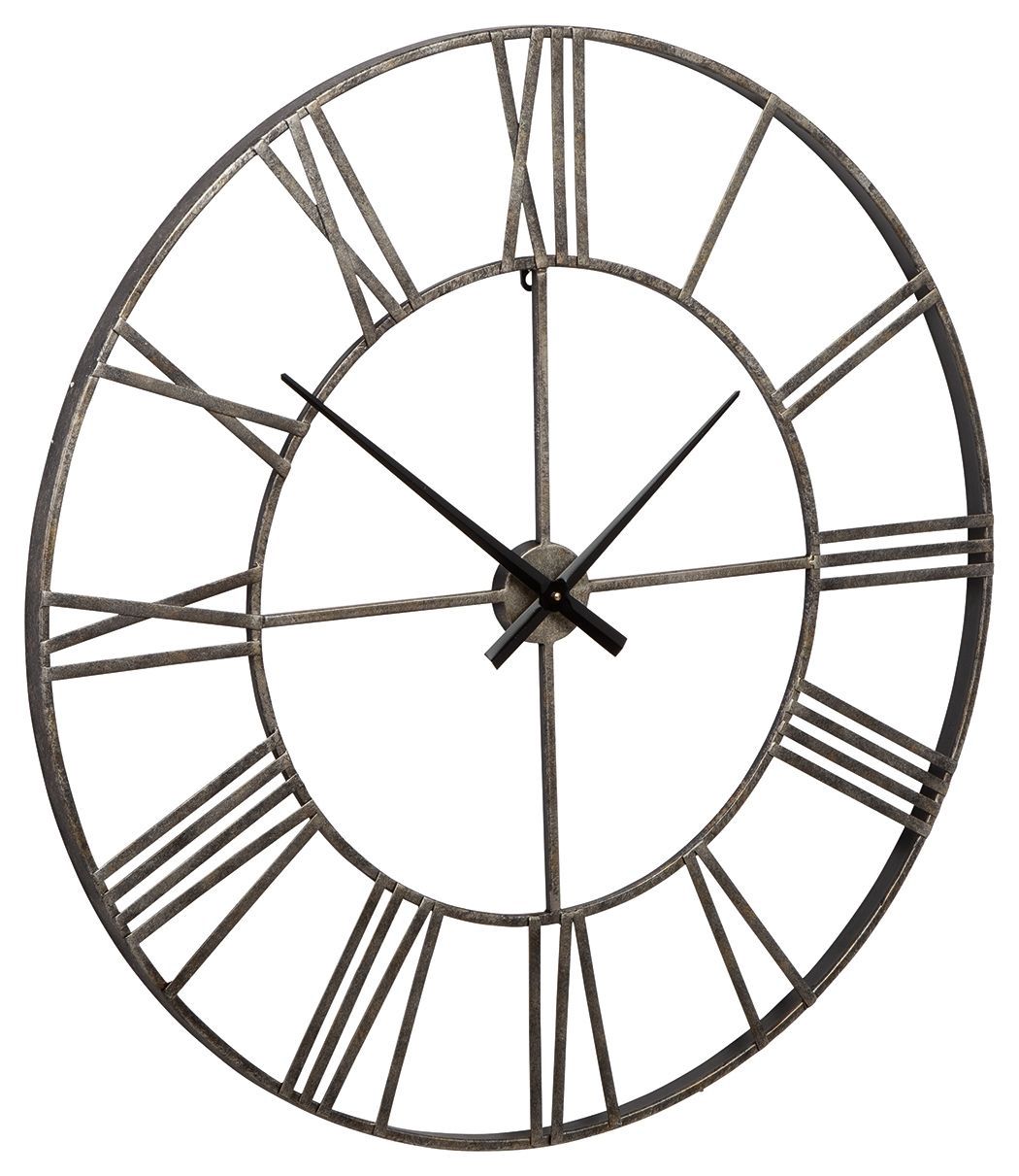Paquita - Wall Clock - Antique Silver - Pearl Silver