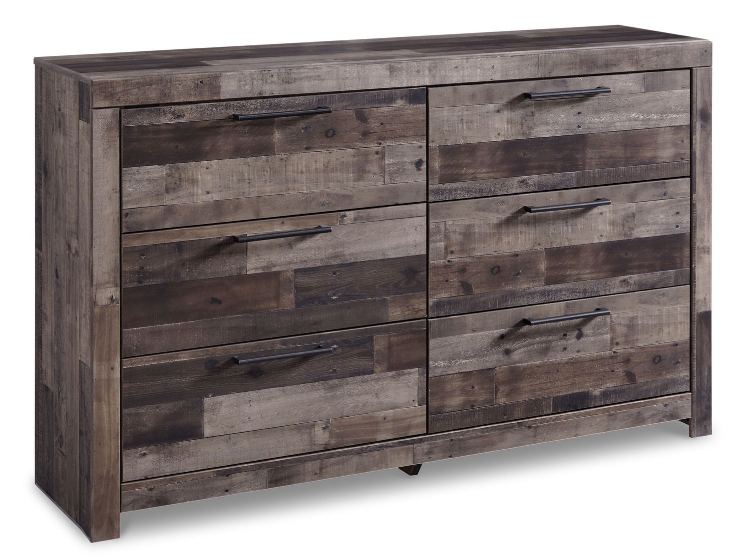 Derekson - Six Drawer Dresser - Multi Gray - Dark Gray / Dressers