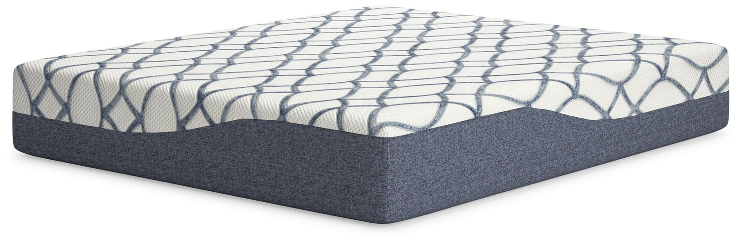 14 Inch Chime Elite 2.0 - California King Mattress - White / Blue - White / California King