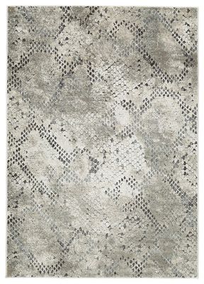 Poincilana - 5' x 7' Rug - Ivory / Taupe - Pearl Silver / 5' x 7'