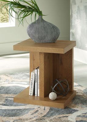 Brinstead - Chair Side End Table - Light Brown