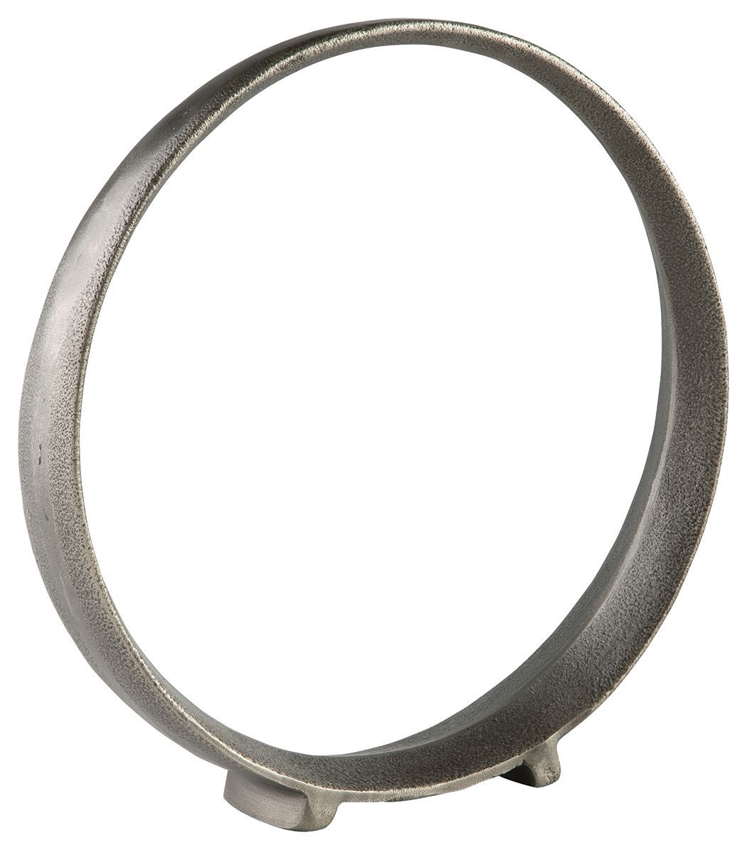 Ryandale - Sculpture (Set of 2) 15.5" - Antique Pewter Finish - Dark Gray / 2 Pieces / 14''W x 3''D x 14''H