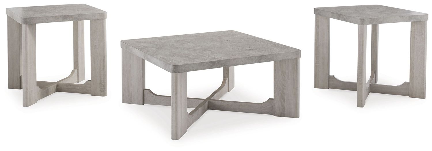 Garnilly - Occasional Table Set (Set of 3) - Whitewash