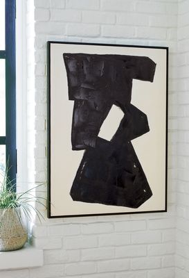 Garviery - Wall Art - Black / Cream