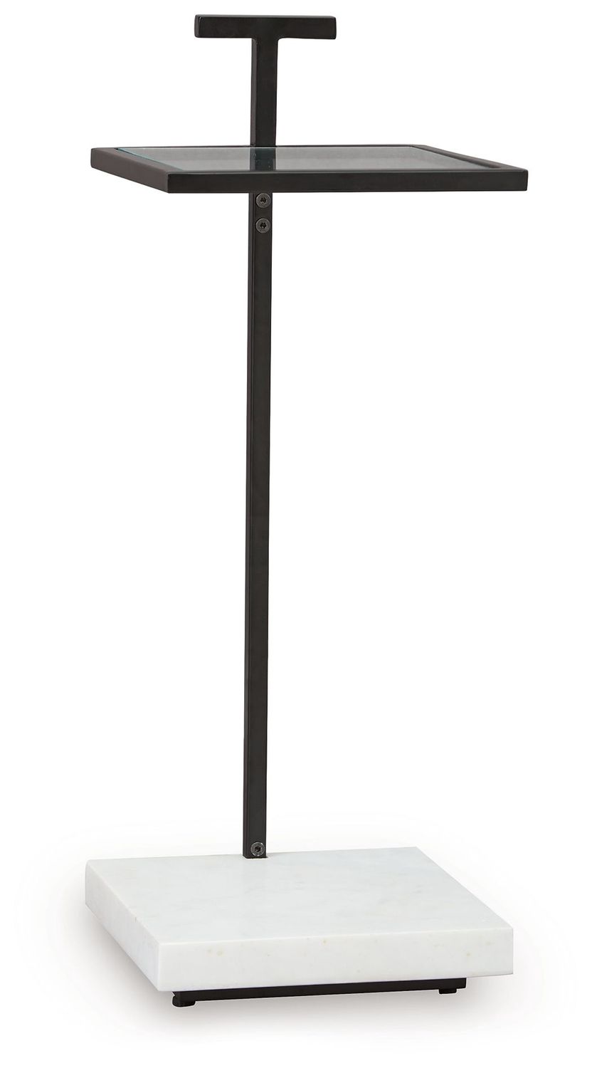 Mannill - Accent Table - Black / White