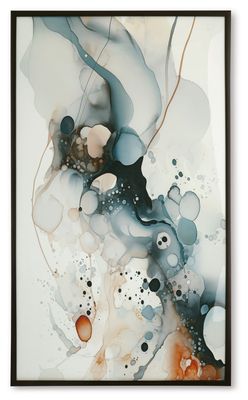Foxenburg - Wall Art - Blue / Amber / White