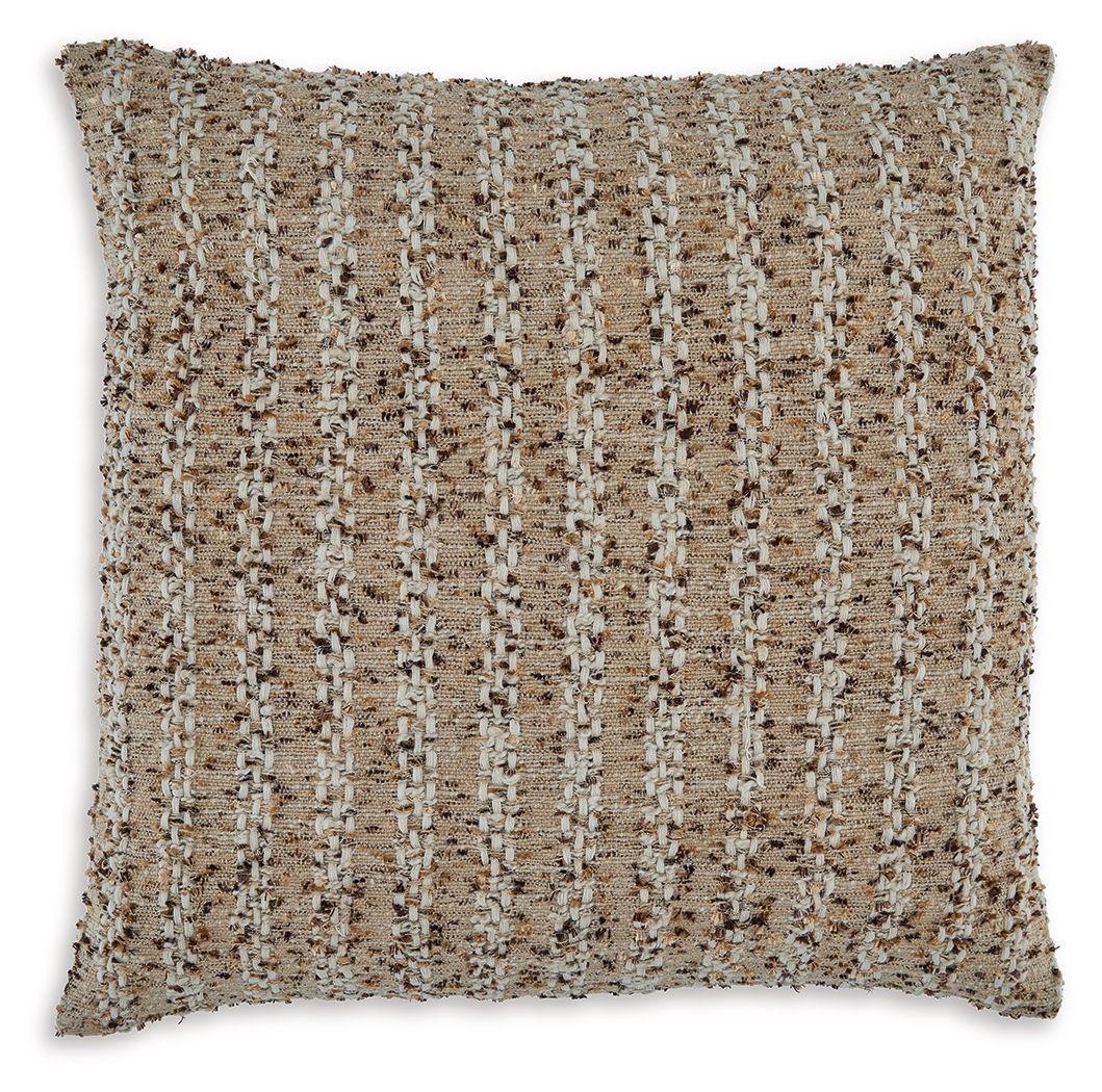 Vorlane - Pillow (Set of 4) - Tan / Brown / White - Light Brown / 4 Pieces