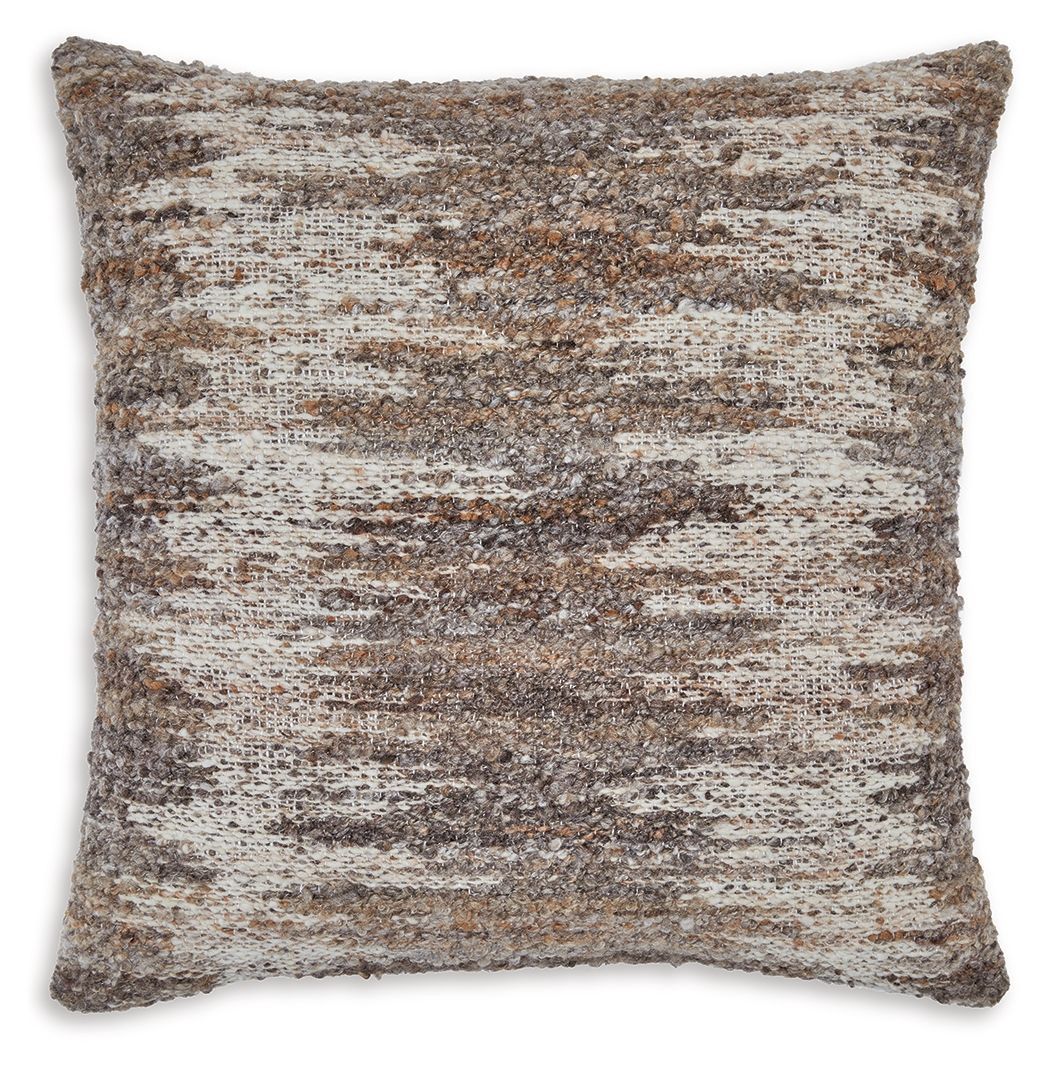 Nealton - Pillow (Set of 4) - Brown / White - Dark Brown / 4 Pieces