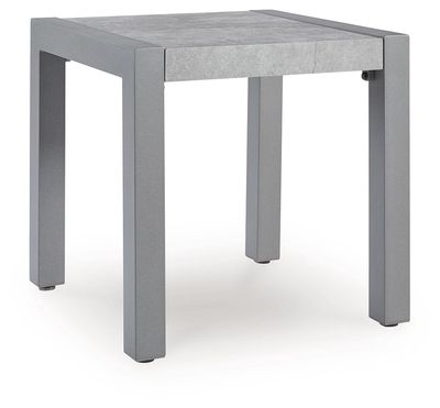 Hurley Park - Square End Table - Gray - Gray / End Tables