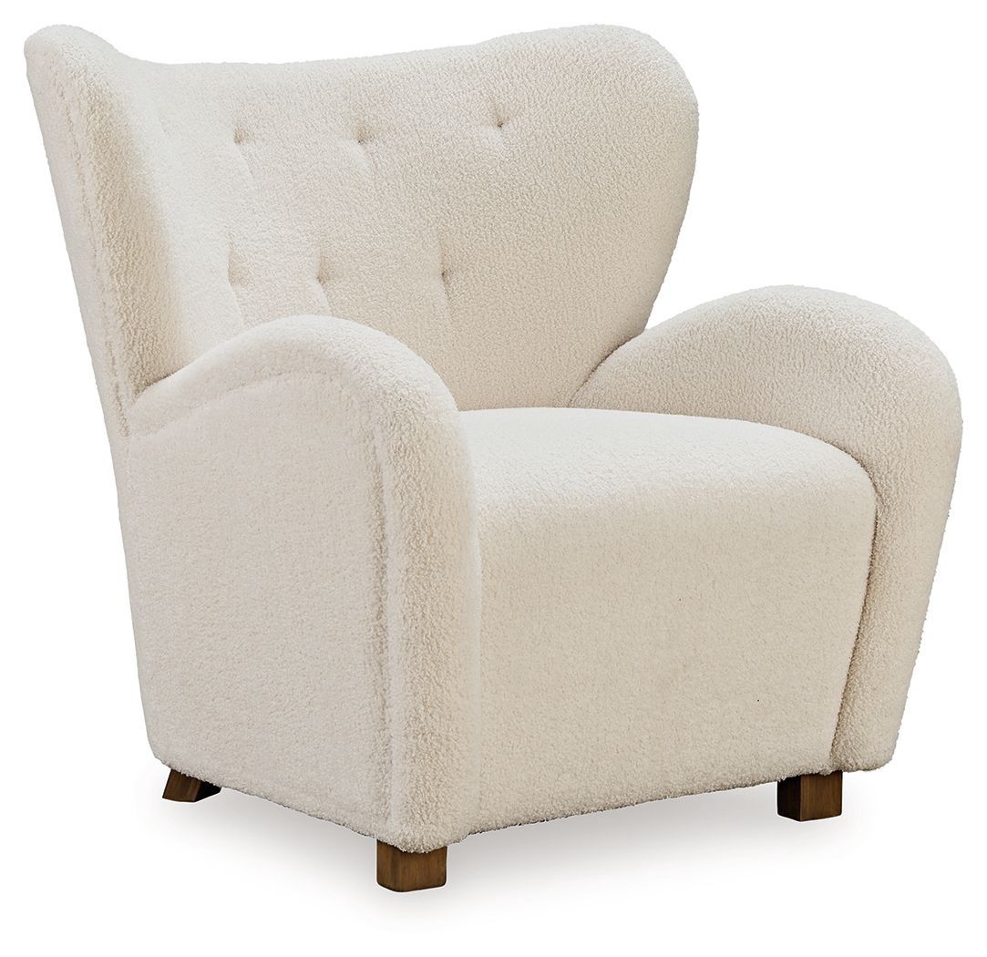 Larbell - Accent Chair - Ecru - White