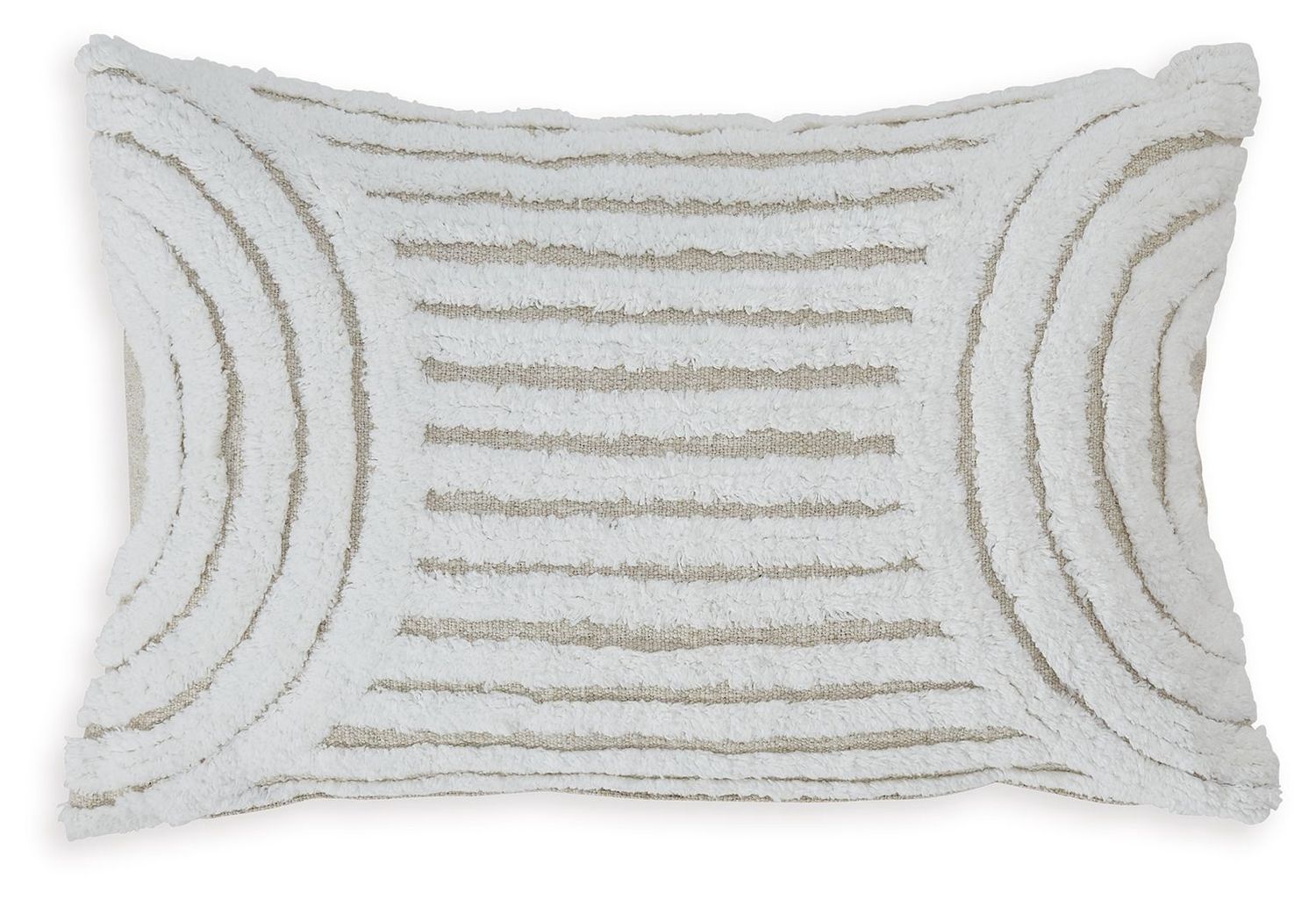 Farissen - Pillow (Set of 4) - White / Tan - White / 4 Pieces