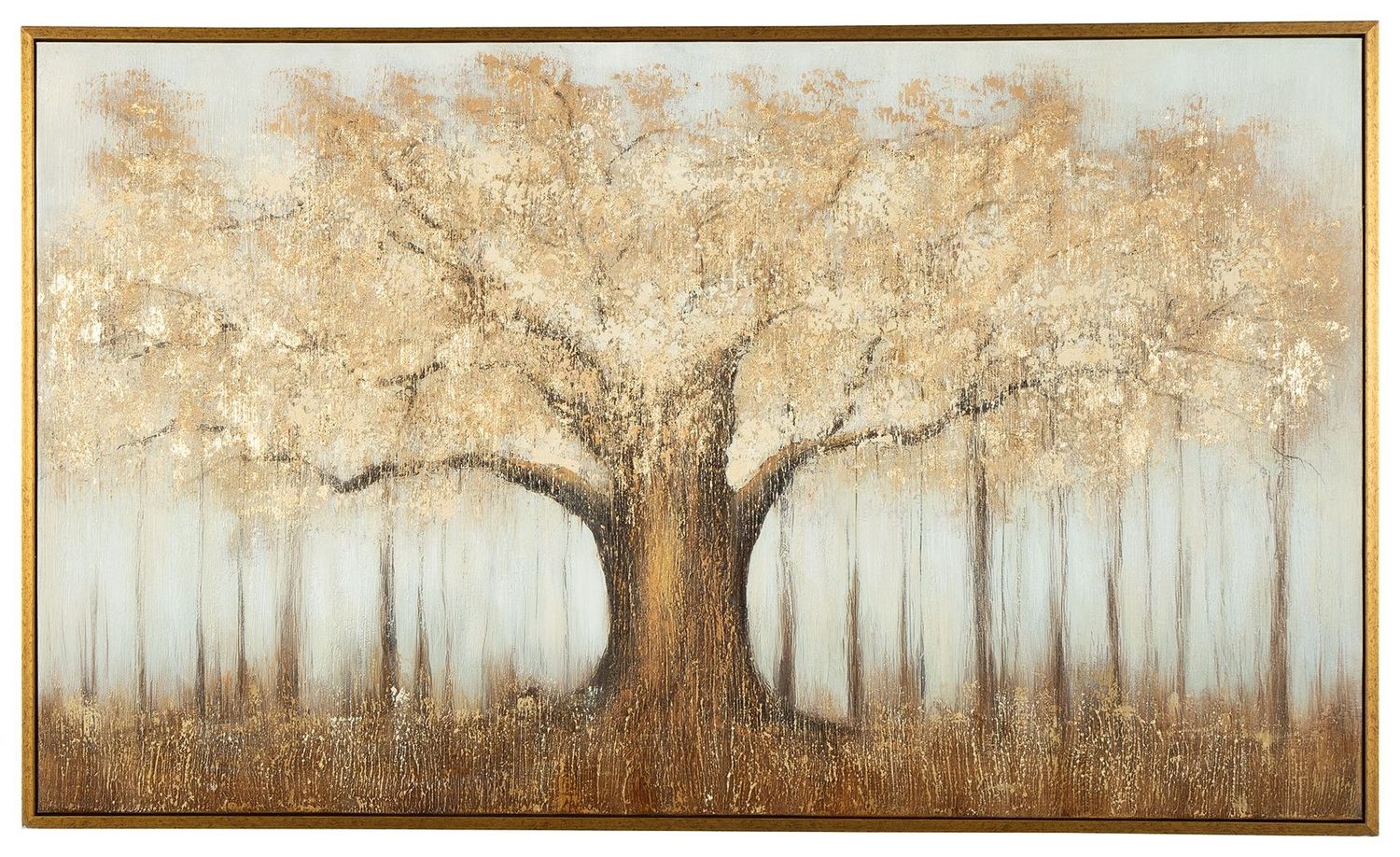 Dalewick - Wall Art - Brown / Gray / Gold Finish