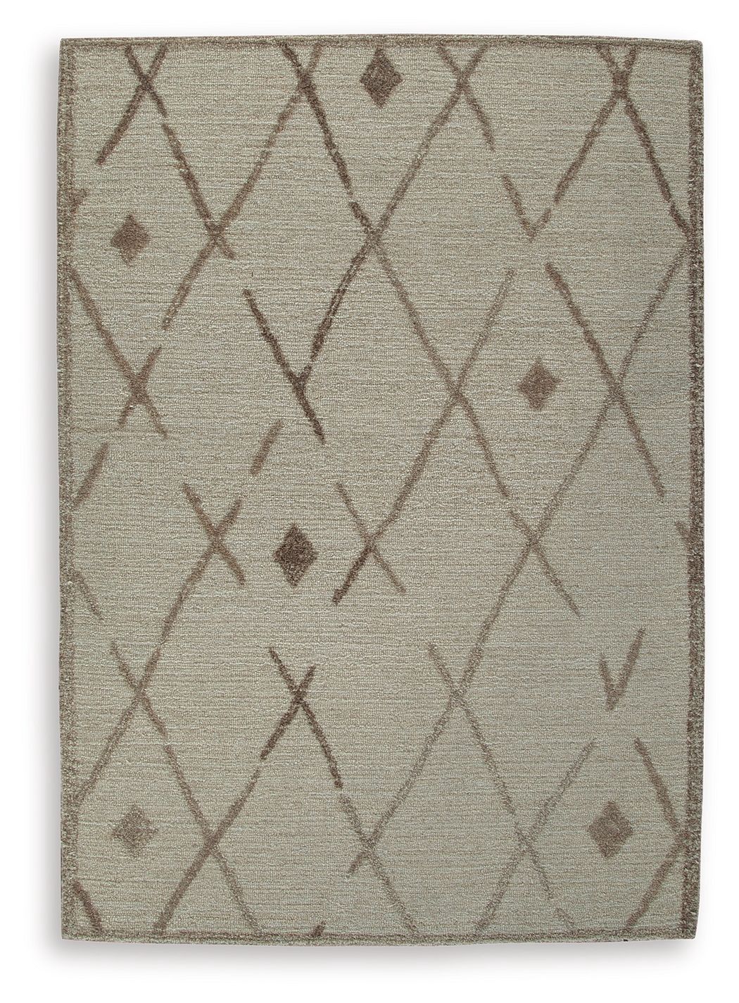 Guyford - 5' x 7' Rug - Beige / Brown - Dark Brown / 5' x 7'