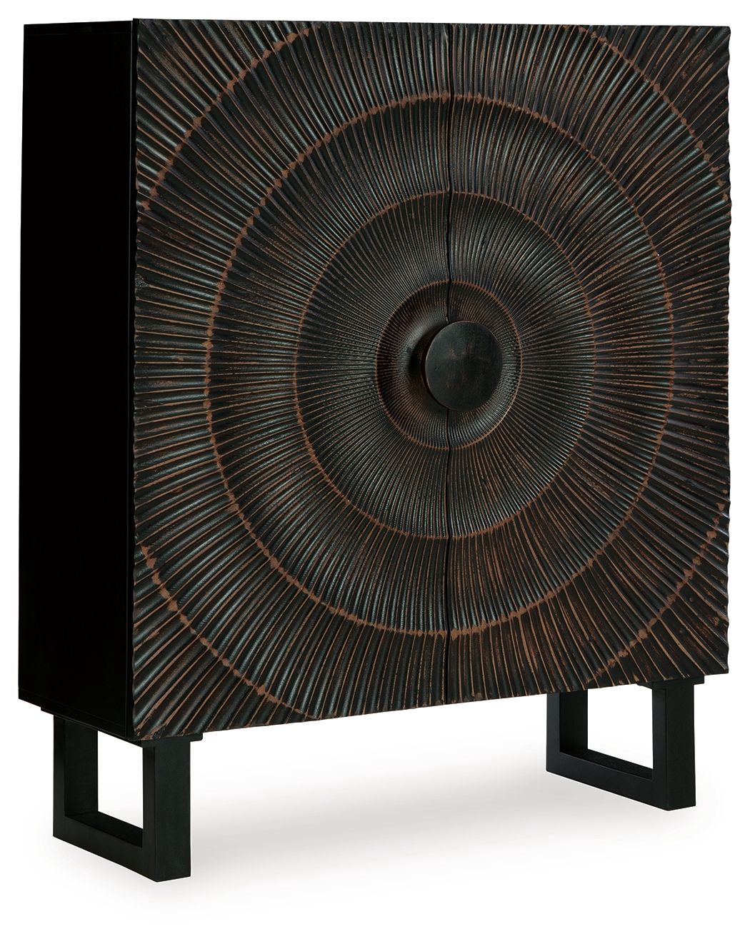 Fosterman - Accent Cabinet - Distressed Black
