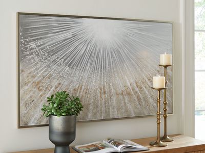 Waldard - Wall Art - Gray / Taupe / White