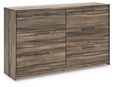 Elbrim - Six Drawer Dresser - Brown - Dark Brown / Dressers