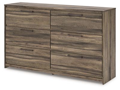 Elbrim - Six Drawer Dresser - Brown - Dark Brown / Dressers