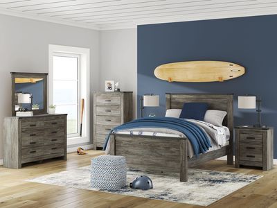 Frandern - Six Drawer Dresser - Gray - Gray / Dressers