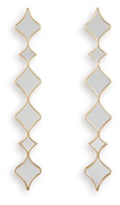 Harriswood - Accent Mirror Set (Set of 2) - Gold Finish